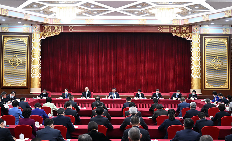习近平在看望参加政协会议的民建工商联界委员时强调 正确引导民营经济健康发展高质量发展 王沪宁蔡奇丁薛祥参加看望和讨论「相关图片」