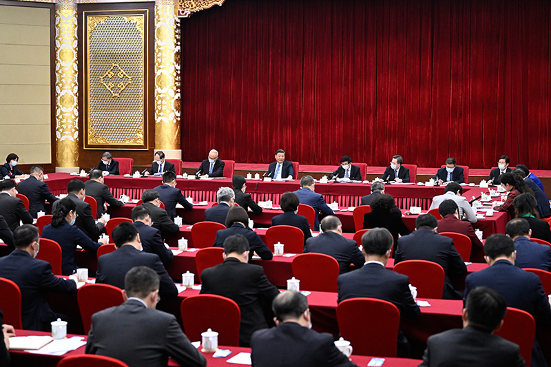 习近平在看望参加政协会议的民建工商联界委员时强调 正确引导民营经济健康发展高质量发展 王沪宁蔡奇丁薛祥参加看望和讨论「相关图片」